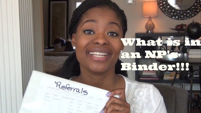 WHAT’S IN A NURSE PRACTITIONERS BINDER!